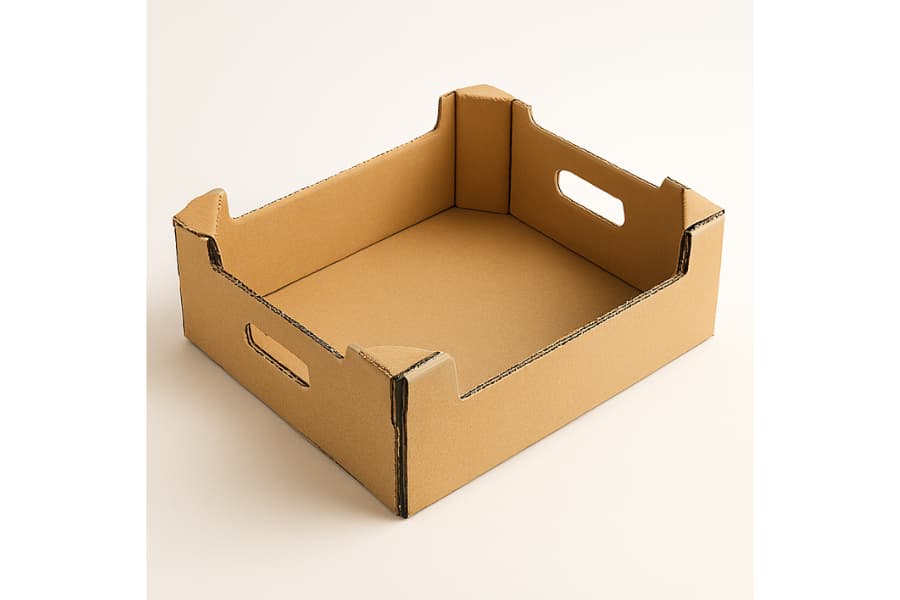Ảnh: khay đệm carton chuyên dụng trong nghành thực phẩm 